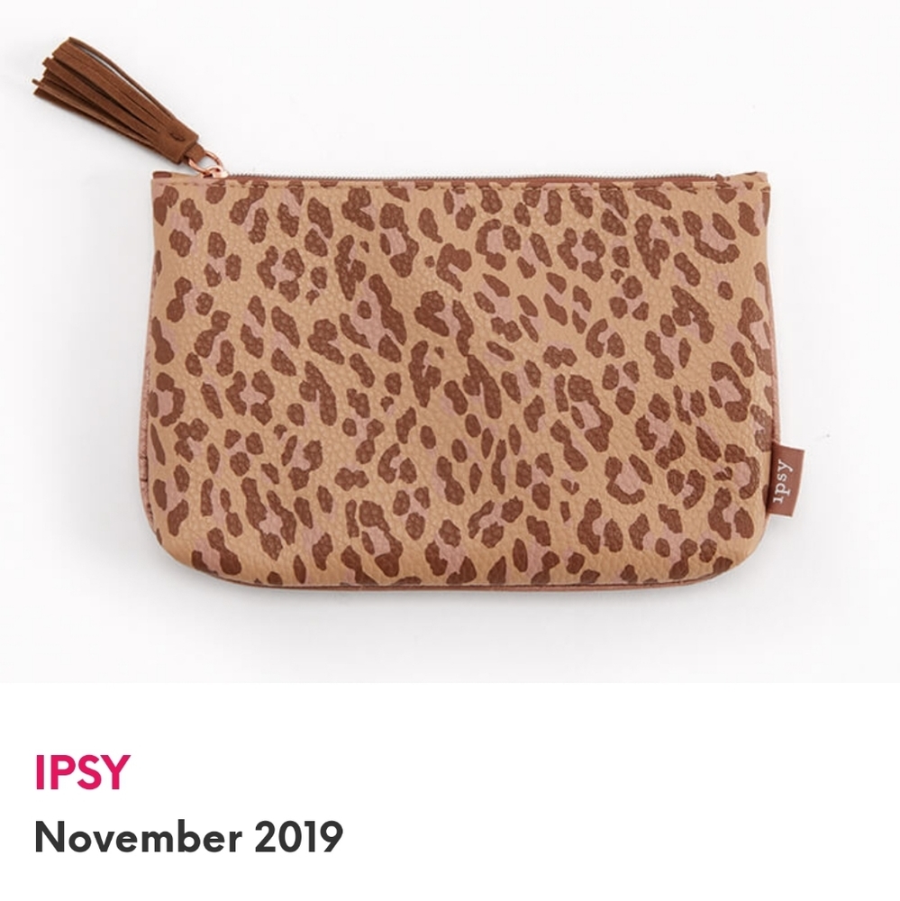 NEW Ipsy November 2019 Glambag Makeup Travel Pouch NWOT